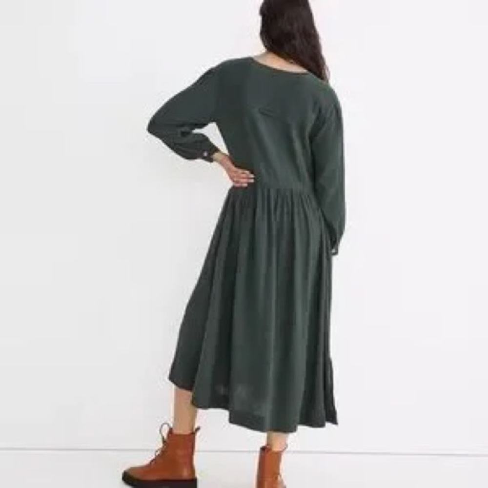 MADEWELL LIGHTSPUN MIDI DRESS SIZE 12 - Picture 2 of 6